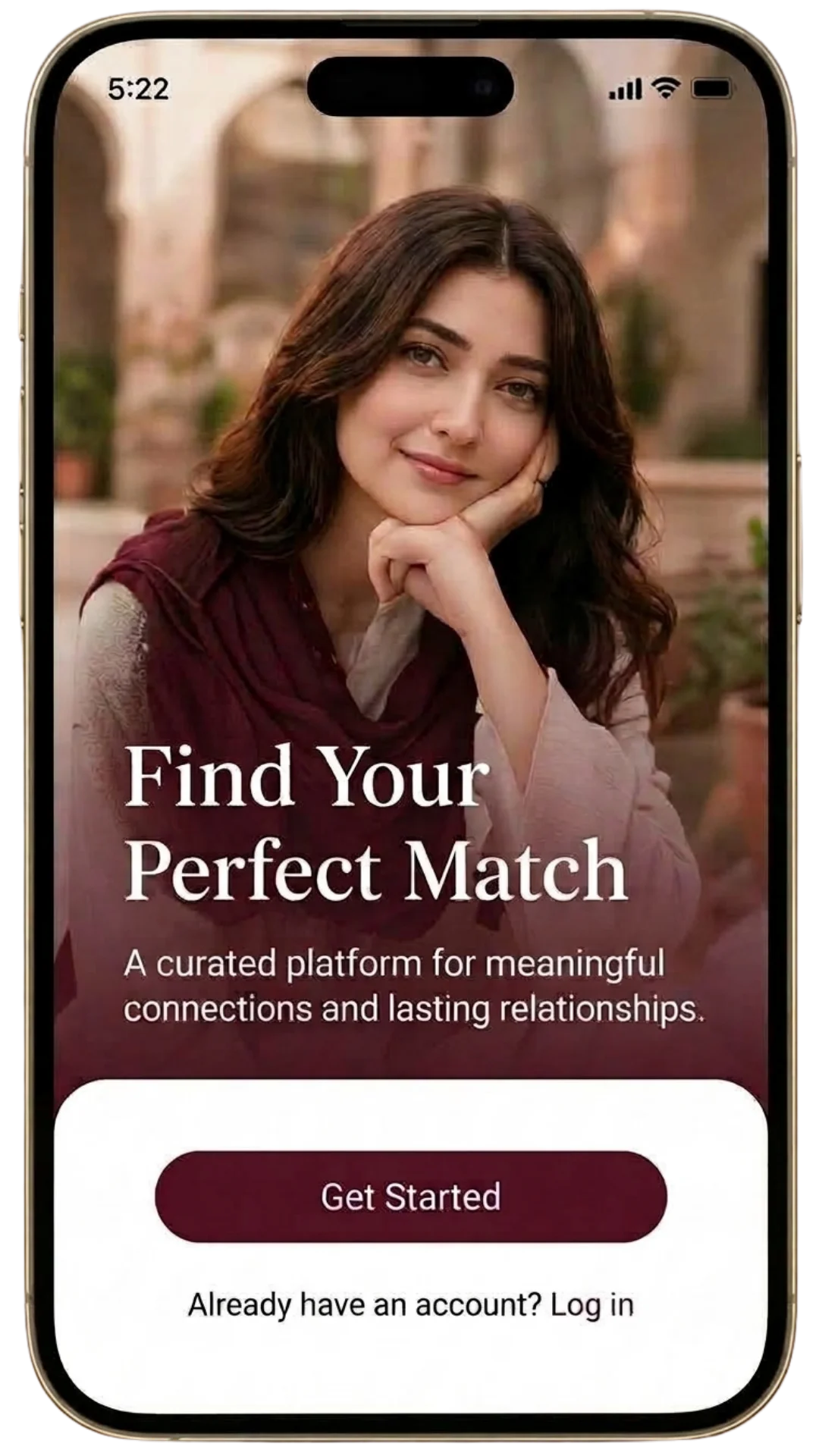 Creating an account on mobile